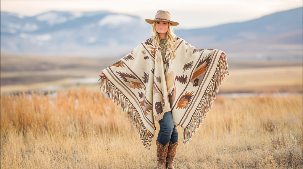 Poncho Andino  (Lana tejida)